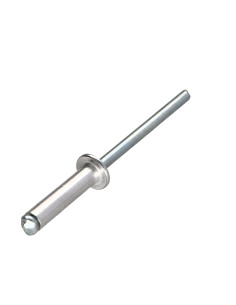Blindklinknagels Aluminium Staalstaaf 3,2 x 8 cabeça plana