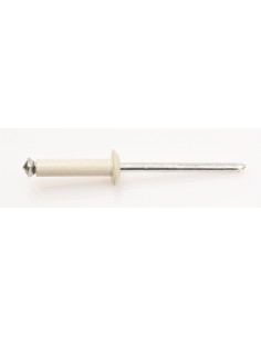 Rebite descascado GOSTAR Alumínio Pino de aço Cabeça redonda padrão 4X25 RAL9002 branco acinzentado