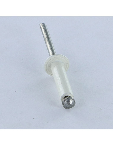 Rebite descascado GOSTAR Alumínio Pino de aço Cabeça redonda padrão 4X16 RAL9003 branco de segurança