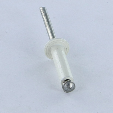 Rebite descascado GOSTAR Alumínio Pino de aço Cabeça redonda padrão 4X16 RAL9003 branco de segurança
