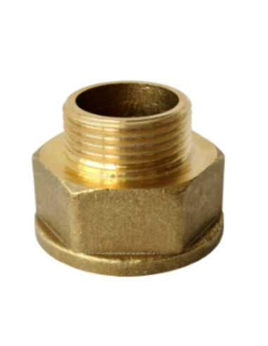 Mamilo hexagonal reduzido Figura 246 macho fêmea 15x21 (1/2") X 17/23 (5/8") Bronze