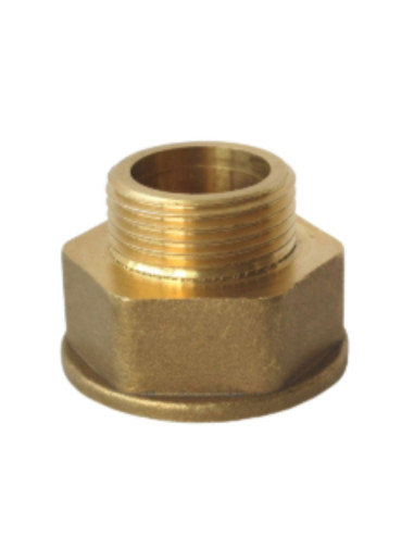 Boquilla hexagonal reducida Figura 246 para junta plana macho fêmea 15x21 (1/2") X 26x34 (1") Bronze