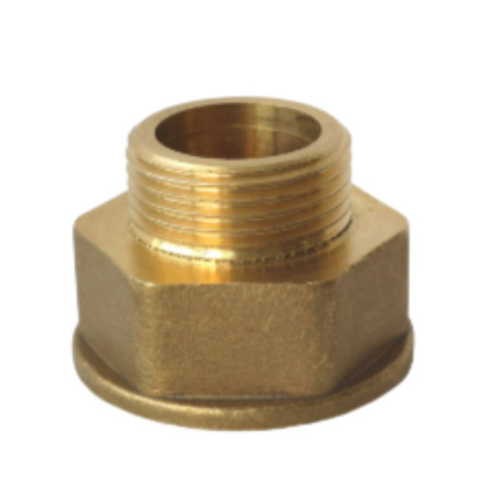 Boquilla hexagonal reducida Figura 246 para junta plana macho fêmea 33x42 (1"1/4) X 40x49 (1"1/2) Bronze