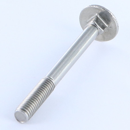 Parafuso cabeça redonda gola quadrada M16X380 rosca parcial Aço zinco branco