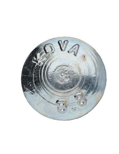 Parafuso cabeça redonda gola quadrada M8X25 roscado sobre 22 rosca parcial Classe 8.8 Aço zinco branco