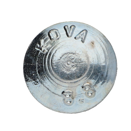 Parafuso cabeça redonda gola quadrada M8X25 roscado sobre 22 rosca parcial Classe 8.8 Aço zinco branco