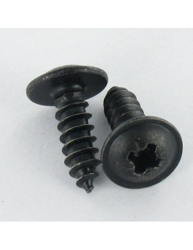 Parafuso de chapa cabeça de cogumelo Pozi 4,2 x 38 Aço zinco preto