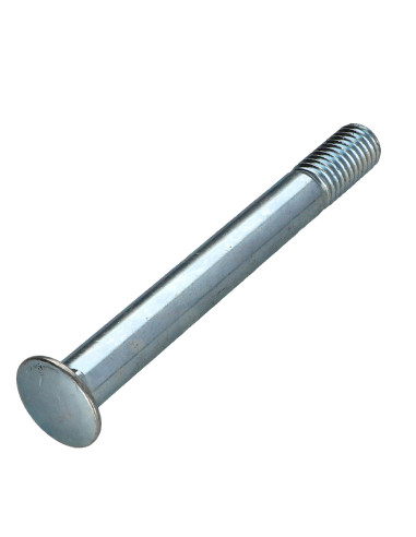 Parafuso cabeça redonda gola quadrada M10X90 roscado sobre 20 rosca parcial K&C.B DK17.2 Aço zinco branco