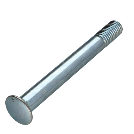 Parafuso cabeça redonda gola quadrada M10X90 roscado sobre 20 rosca parcial K&C.B DK17.2 Aço zinco branco