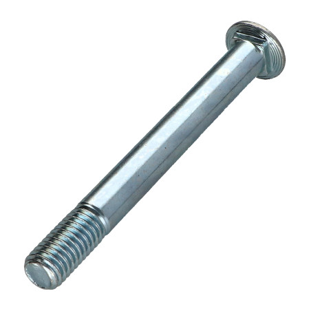 Parafuso cabeça redonda gola quadrada M10X90 roscado sobre 20 rosca parcial K&C.B DK17.2 Aço zinco branco