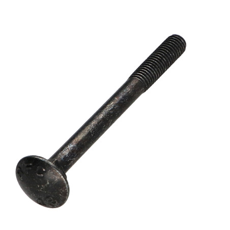 Parafuso cabeça redonda gola quadrada M5X55 rosca parcial Aço zinco preto