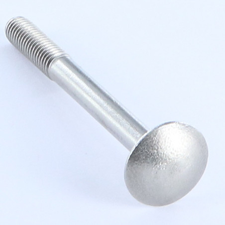 Parafuso cabeça redonda gola quadrada M12X240 rosca parcial Aço zinco branco