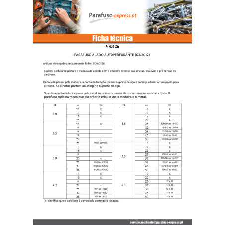 Autoperfurante cabeça fresada TORX T30 5,5 x 38 dentado com asas Aço zinco branco