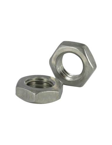 Porca hexagonal baixa hm/contraporca passo de rosca esquerda M8 passo de rosca fino passo de rosca de 100 Aço