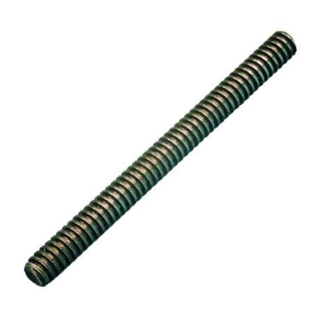 Perno roscado TR14X4 1 metro trapezoidal esquerda Aço bruto