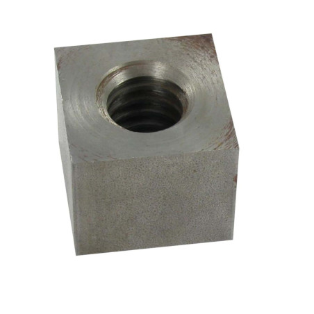 Porca Quadrada VKM cabeça redonda 20X4 trapezoidal esquerda Aço bruto