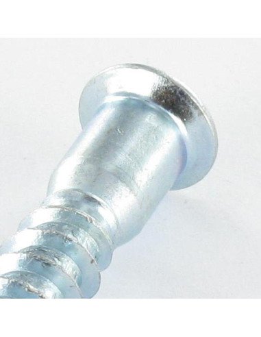 Parafuso autorroscante confirmat cabeça fresada TORX 7X50 SS dentado Aço zinco branco TORX T20