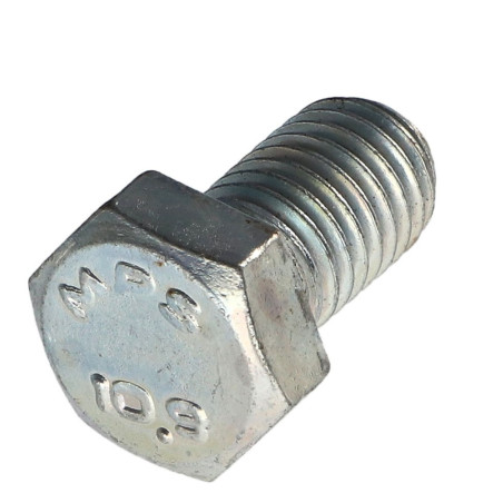 Parafuso de metais cabeça hexagonal passo de rosca esquerda M10X16 classe 10.9 aço geométrico