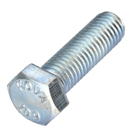 Parafuso de metais cabeça hexagonal passo de rosca esquerda M6X50 classe 10.9 aço geométrico