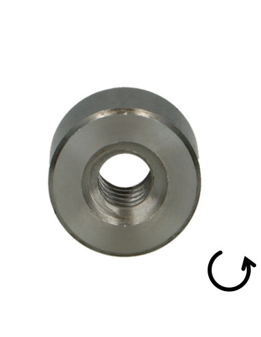 Porca redondo cabeça redonda 24X5 trapezoidal Aço bruto