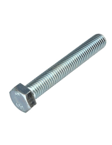 Parafuso de metais cabeça hexagonal passo de rosca esquerda M10X80 classe 10.9 aço geométrico