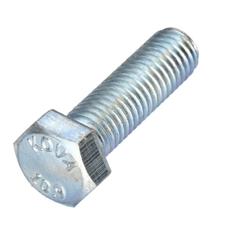 Parafuso de metais cabeça hexagonal passo de rosca esquerda M12X60 classe 10.9 aço geométrico