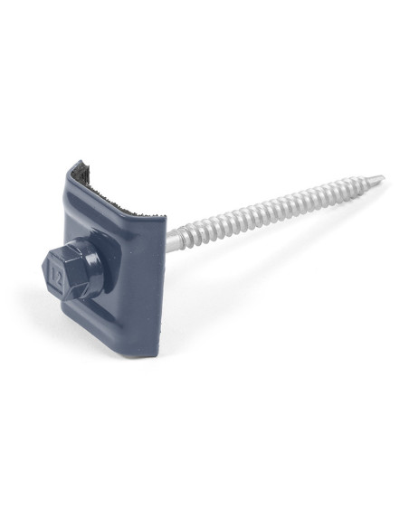Autoperfurante com cavaleiro montado para telhado Tipo E1 RAL5008 cinza azulado 6,3X100