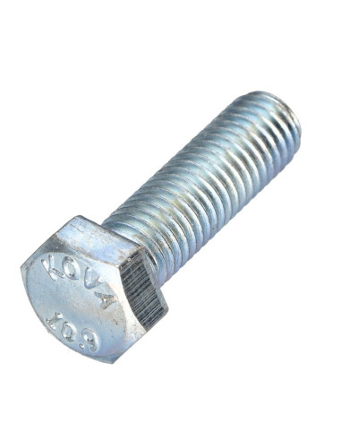 Parafuso de metais cabeça hexagonal passo de rosca esquerda M4X30 classe 10.9 aço geométrico