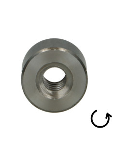 Porca redondo cabeça redonda 28X5 trapezoidal Aço bruto 2