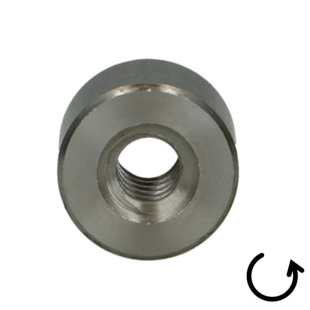 Porca cilíndrica Perno trapezoidal esquerda 12X3 Bronze