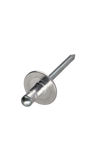 Blindklinknagels Aluminium Staalstaaf 4,8X15 cabeça larga Multi-serrilha