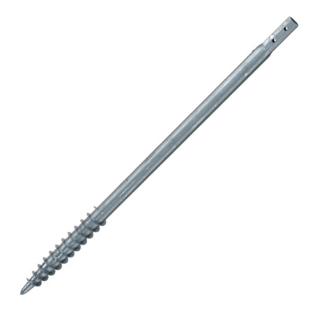 Parafuso de fundação 76X3,6X2000 forte resistência à corrosão Aço galvanizado a quente