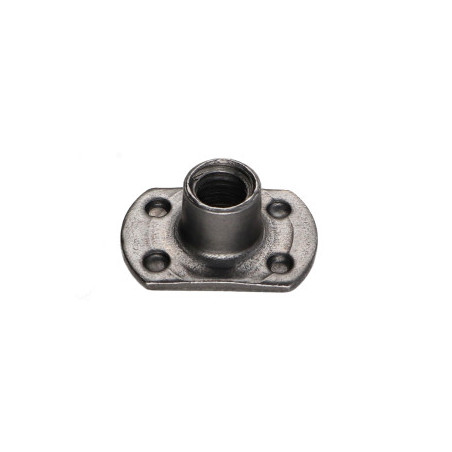 Porca cilíndrica de soldar chefe externo M10 26X18 altura 12 Aço bruto