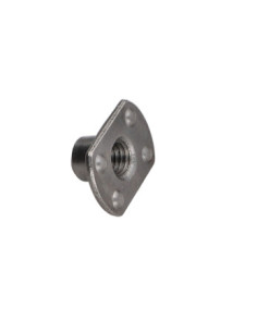 Porca cilíndrica de soldar chefe externo M10 26X18 altura 12 Aço bruto 2
