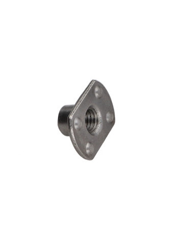 Porca cilíndrica de soldar chefe externo M10 26X18 altura 12 Aço bruto
