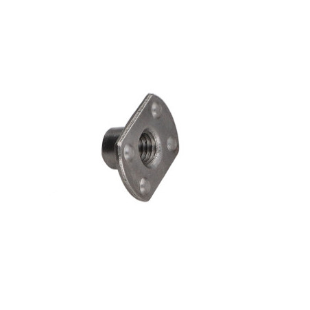 Porca cilíndrica de soldar chefe externo M10 26X18 altura 12 Aço bruto