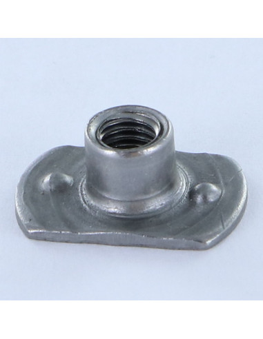Porca cilíndrica de soldar M8 sem RELEVO 26X18 Aço bruto