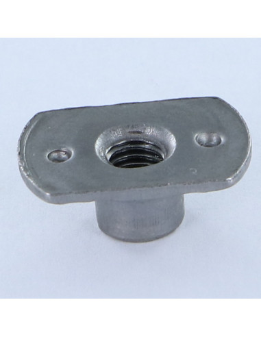 Porca cilíndrica de soldar M8 sem RELEVO 26X18 Aço bruto