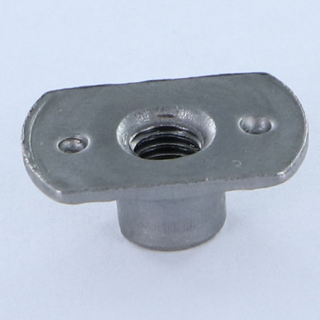 Porca cilíndrica de soldar com furo de solda M5 19X11 altura 7,8 Aço bruto