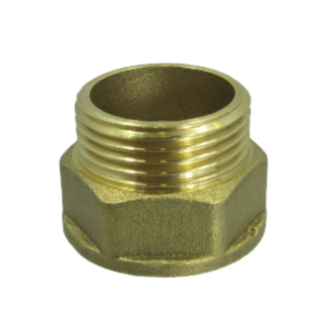 Mamilo hexagonal Figura 529 macho fêmea 26x34 (1") Bronze