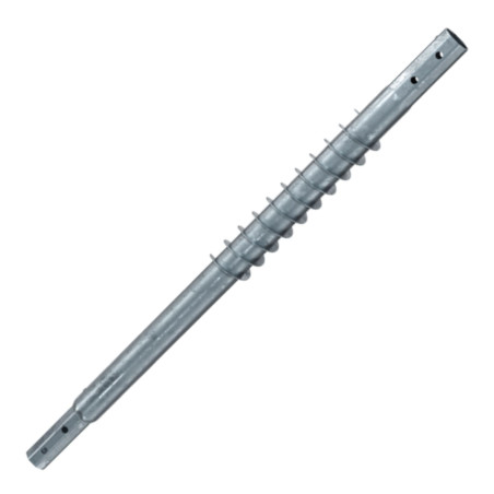 Extensão para parafusos de fundação 76X3,6X1500 forte resistência à corrosão Aço galvanizado a quente