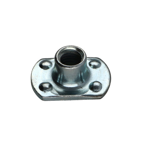 Porca cilíndrica de soldar chefe interno M8 26X18 altura 11 Aço zinco branco