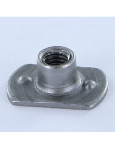 Porca cilíndrica de soldar M5 19X11 altura 7,8 Aço bruto