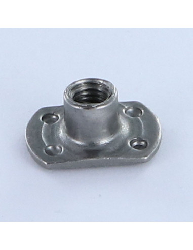 Porca cilíndrica de soldar chefe externo M6 19X11 altura 7,8 Aço bruto