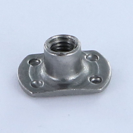 Porca cilíndrica de soldar chefe externo M6 19X11 altura 7,8 Aço bruto