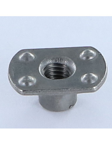 Porca cilíndrica de soldar chefe externo M6 19X11 altura 7,8 Aço bruto
