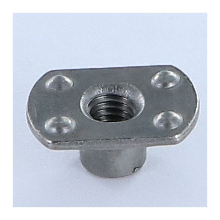 Porca cilíndrica de soldar chefe externo M6 19X11 altura 7,8 Aço bruto