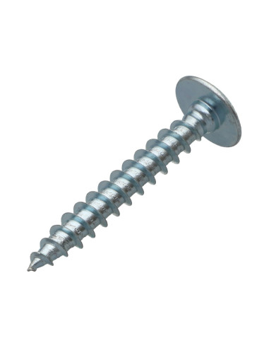 PARAFUSO dobradiça 7X50 rosca parcial TORX T30 Aço zinco branco