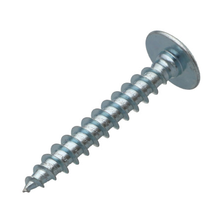 PARAFUSO dobradiça 7X50 rosca parcial TORX T30 Aço zinco branco