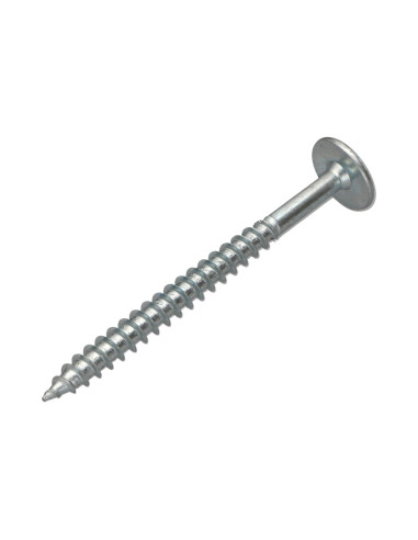 PARAFUSO dobradiça 6X80 rosca parcial TORX T30 Aço zinco branco